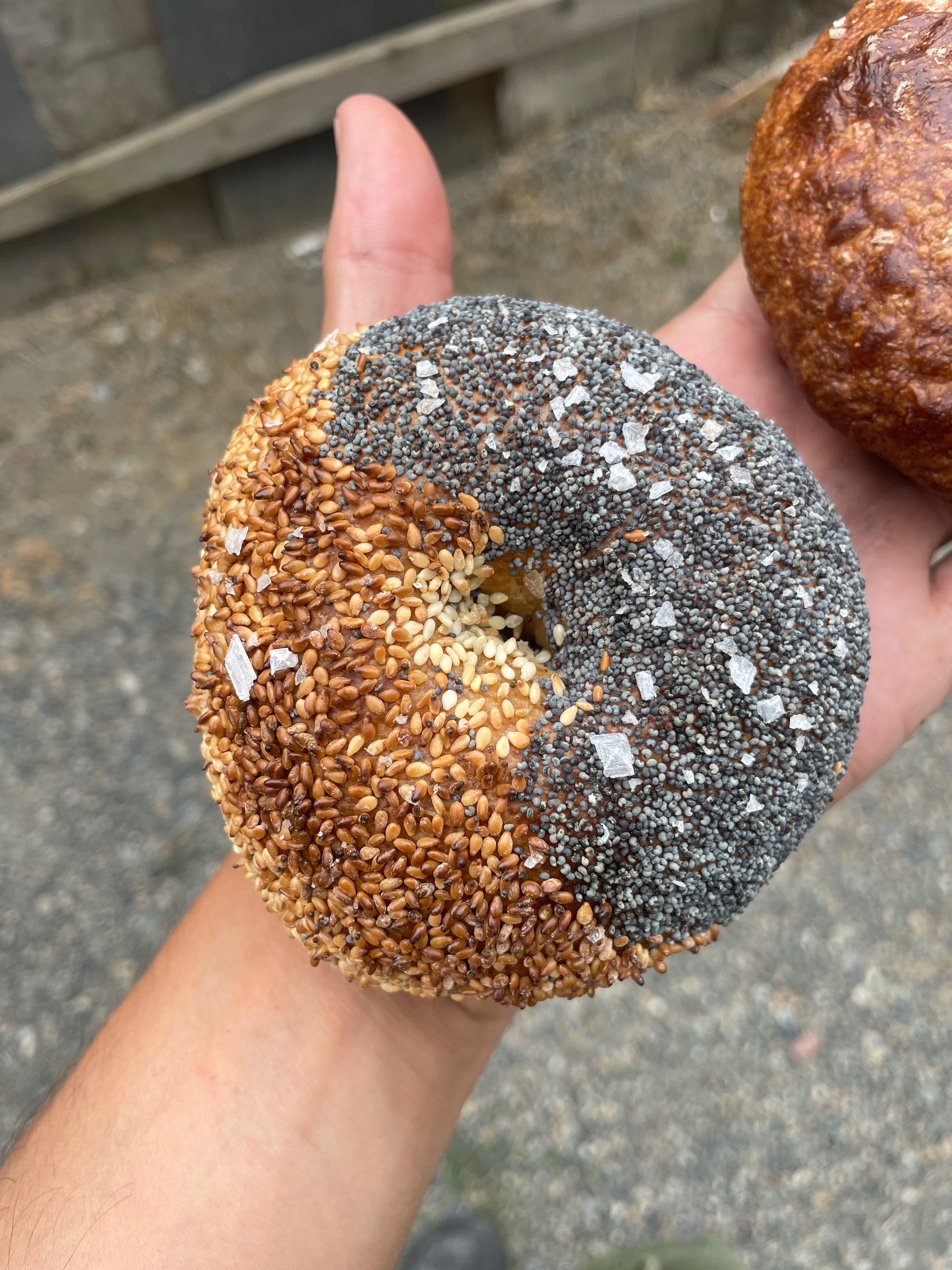 Black &amp; White Bagels